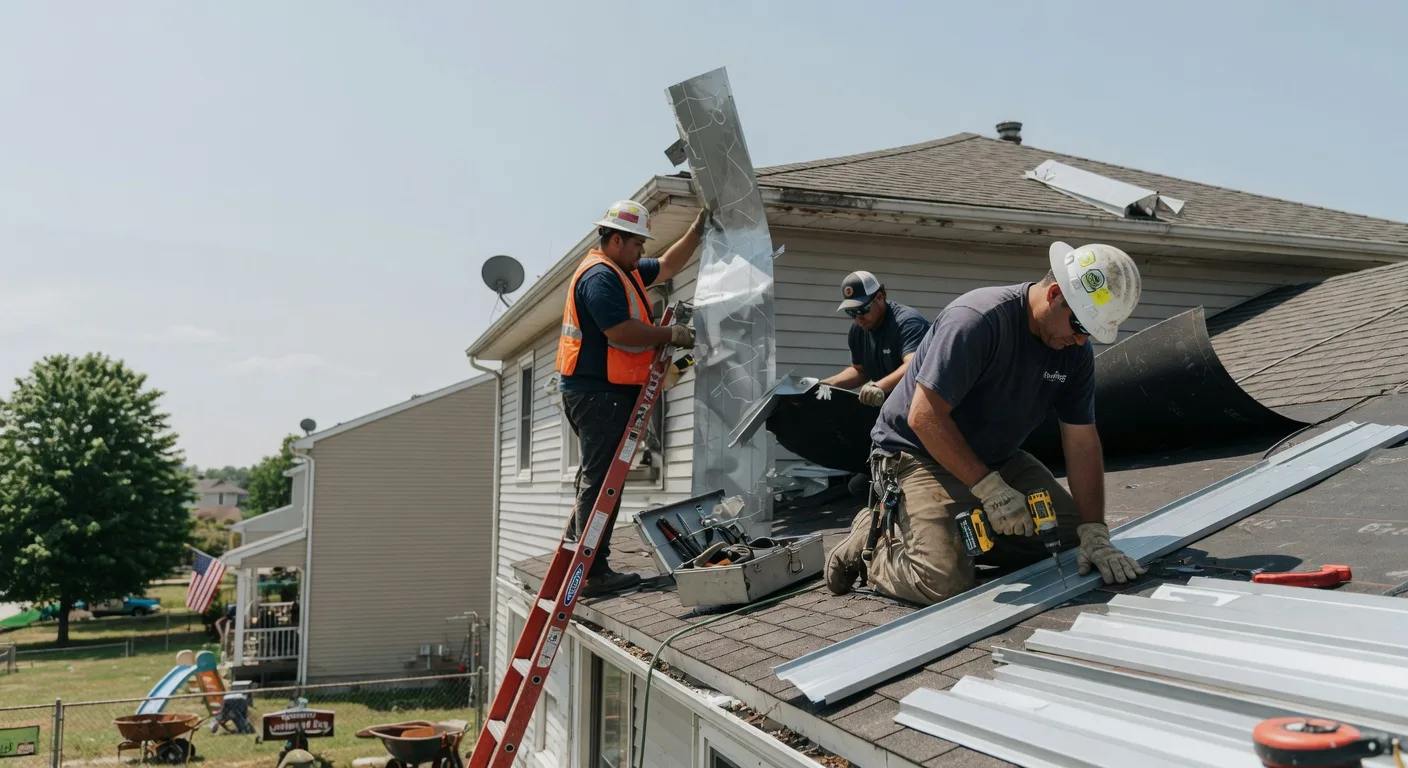 Storm Damage Metal Roof Repair in Whitesville, NY